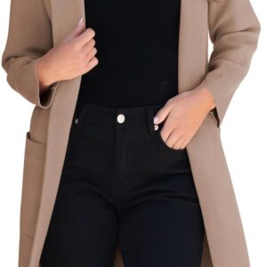 Women Cardigan Sweater Jackets Open Front Thick Knit Oversized Blazer  2024 Fall Winter Long Coats Outwear